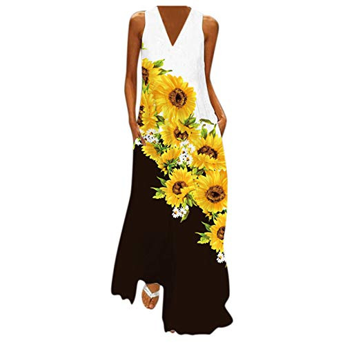 Dress for Women Butterfly Casual Sleeveless Pockets Summer Long Maxi Dress Fashion V Neck Loose Boho Beach Sundress Dress for Women Butterfly Casual Sleeveless Pockets Summer Long Maxi Dress Fashion V Neck Loose Boho Beach Sundress