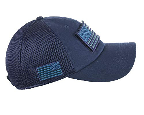 USA American Flag Baseball Cap Patch Trucker Army CAMO Hat Hunting Tactical Caps -Purple-