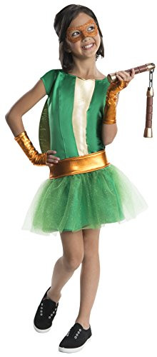 Rubie's Teenage Mutant Ninja Turtles Deluxe Child's Michelangelo Costume Tutu Dress- Medium