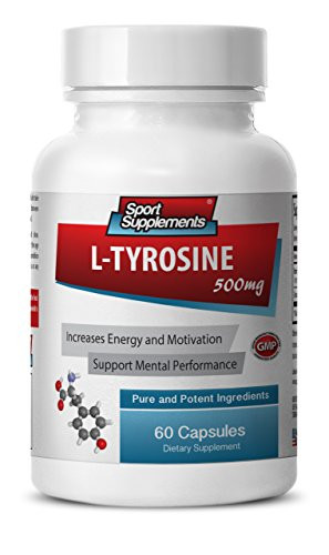 Mental Health Supplements - L Tyrosine 500MG - Brain Booster Now - 1 Bottle -60 Capsules-