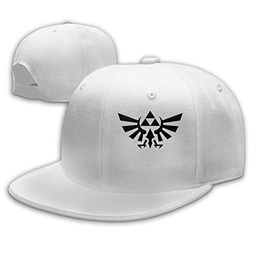 The Legend of Zelda Adjustable Baseball Cap Snapback Hat Flat Bill Hats for Men Women Trucker Dad caps White