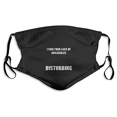 I Find You Lack of Mask Disturbing3 Mask Men Womans Soft Dust Masks with Filer Black