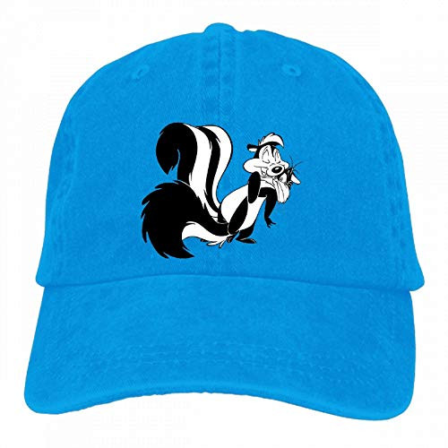 WZSY Adjustable Unisex Hat Pepe Le Pew and Penelope Vintage Washed Baseball Cap Peak Cap Hip Hop Hat Blue