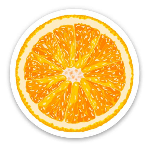 GT Graphics Express Orange Slice - 12inch Vinyl Sticker Waterproof Decal