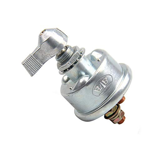 Bang4buck 12V 125 Amps Master Battery Disconnect Switch Kill 2 Post SPST Kill Cutoff with Copper Contacts 20701