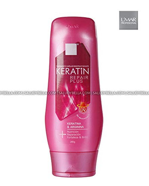 L'mar Keratin Repair Plus Leave In UV Filter Restructuring Hair Treatment PlusNutrition | Lmar Tratamiento Capilar Reestructurante Queratina y Arginia PlusNutricion PlusReparacion PlusFortaleza 9.8oz-280gr L'mar Keratin Repair Plus Leave In UV Filter Restructuring Hair Treatment PlusNutrition | Lmar Tratamiento Capilar Reestructurante Queratina y Arginia PlusNutricion PlusReparacion PlusFortaleza 9.8oz-280gr