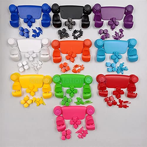 L1 R1 L2 R2 Trigger Dpad Buttons Thumbstick Cap Plus Springs for Sony PS5 Controller Replacement Accessories -Orange-