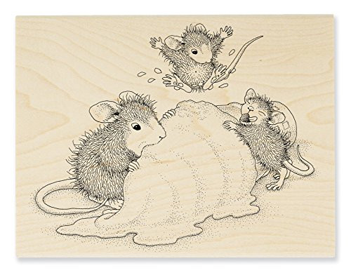 STAMPENDOUS House Mouse Wood Stamp, Ice Cream Crazy