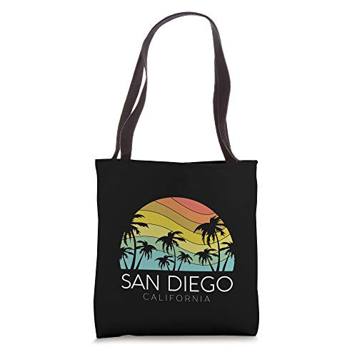 San Diego Retro California La Jolla Oceanside Carlsbad Poway Tote Bag