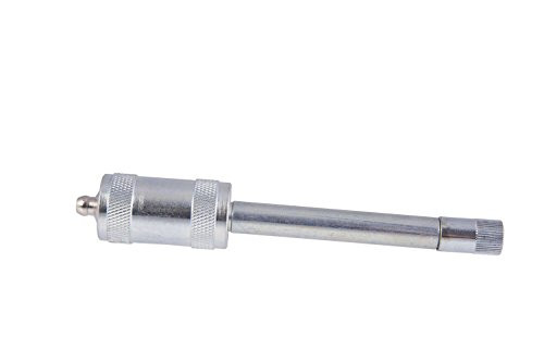 Steelman Straight Angled Extension Push-On Tip Grease Gun Adapter- 5-inches for Long Reach- Fits Standard Grease Guns- Locking Sleeve
