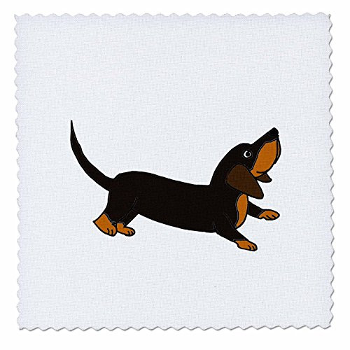 3dRose Funny Crouching Dachshund Puppy Dog Ready to Play-Quilt Square, 6 by 6-inch (qs_201814_2) 3dRose Funny Crouching Dachshund Puppy Dog Ready to Play-Quilt Square, 6 by 6-inch (qs_201814_2)