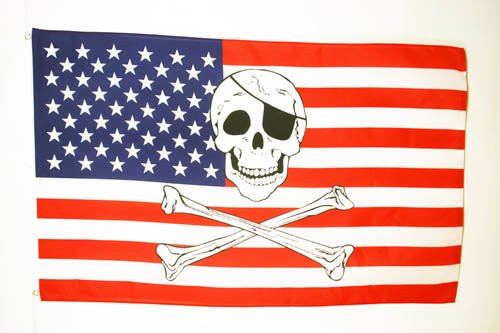 AZ FLAG USA Pirate Flag 3' x 5' - US - American Flags 90 x 150 cm - Banner 3x5 ft