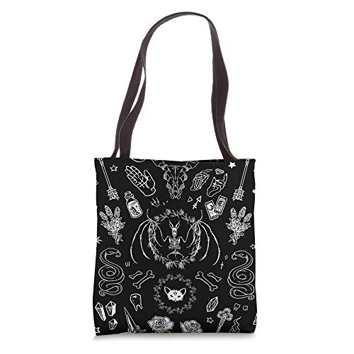 Witchy Gothic Black Spiritual Magic Wicca Mystic Witchcraft Tote Bag Witchy Gothic Black Spiritual Magic Wicca Mystic Witchcraft Tote Bag