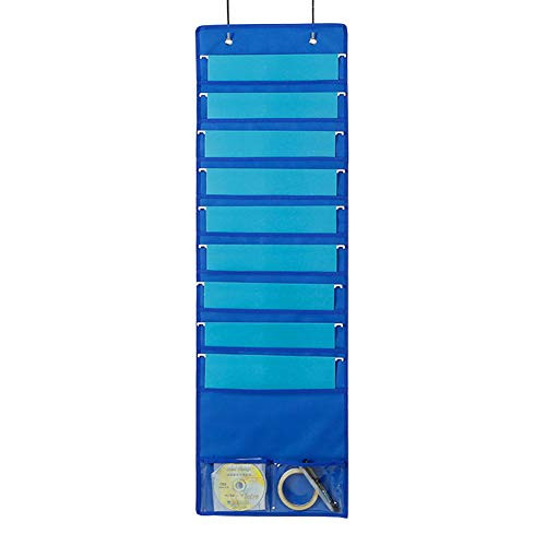 Heavy Duty Storage Pocket Chart- Hanging Wall File Organizer Folder- Organize Your Assignments- Files- Scrapbook Papers  and  More