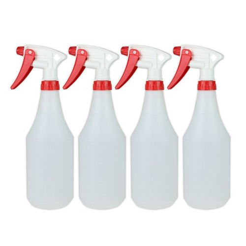 4 Pack Plastic Trigger Spray Bottle Empty Heavy Duty Chemical Resistant Sprayer