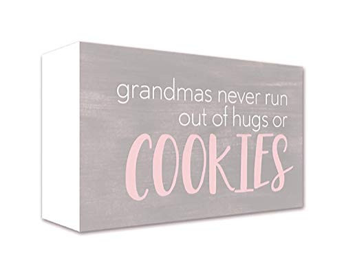 ReLive Decorative Expressions - 5x8 Painted Wooden Sign Grandma Never Runs Out of Hugs or Cookies ReLive Decorative Expressions - 5x8 Painted Wooden Sign Grandma Never Runs Out of Hugs or Cookies