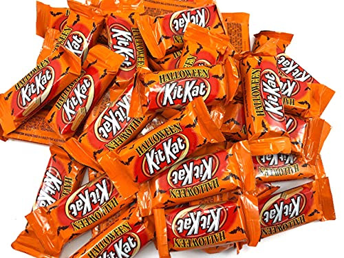 CrazyOutlet KIT KAT Christmas Snack Size Candy Bars- Orange Wrapped Treats Bulk Pack- 2 Lbs
