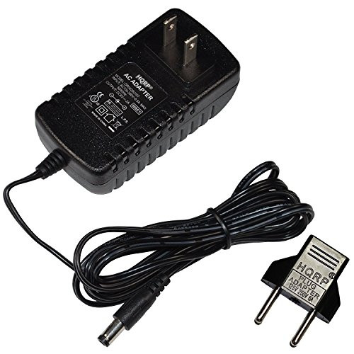 HQRP 6V AC Adapter for Ozeri CardioTech BP3T Upper Arm Blood Pressure Monitor UE08WCP-060100-SPA Power Supply Cord Adaptor [UL Listed] + Euro Plug Adapter