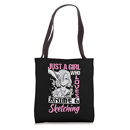 Anime Otaku Gift Just A Girl Who Loves Anime And Sketching Tote Bag