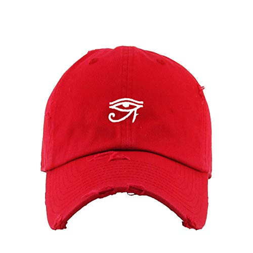 Eye of Ra Dad Vintage Baseball Cap Embroidered Cotton Adjustable Distressed Dad Hat
