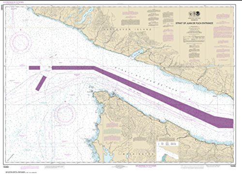 NOAA Chart 18460-Strait of Juan de Fuca Entrance by East View Geospatial