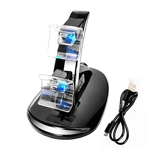 OSTENT LED Light Dual Charging Dock Station Charger Compatible for Xbox One Controller