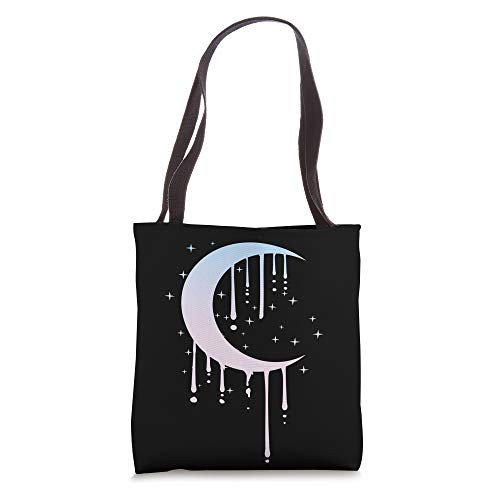 Pastel Goth Crescent Moon Tote Bag