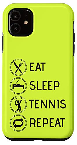 iPhone 11 Eat Sleep Tennis Repeat Design Tennis-Player Gift Men Woman Case