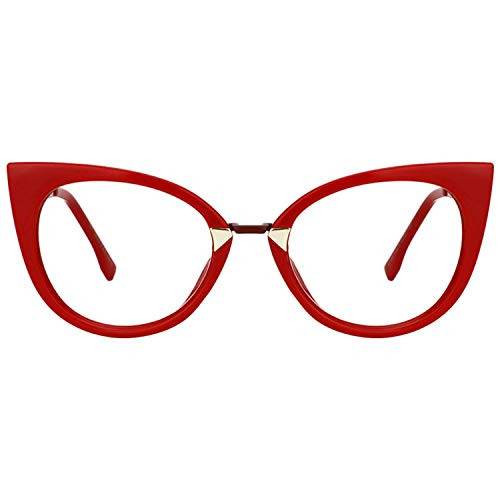 Zeelool Cat Eye Glasses Frame for Women Jacqueline FP0669-01 Red