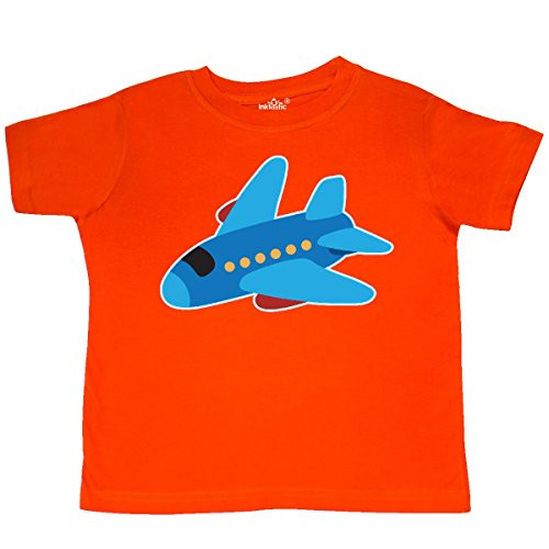 inktastic Jet Airplane Childs Plane Toddler T-Shirt 4T Orange 21048