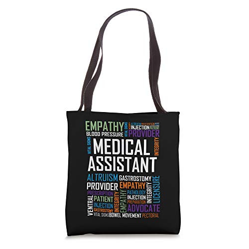 MA Medical Assistant Words T Shirt Gift Clinical Nurse Week Tote Bag
