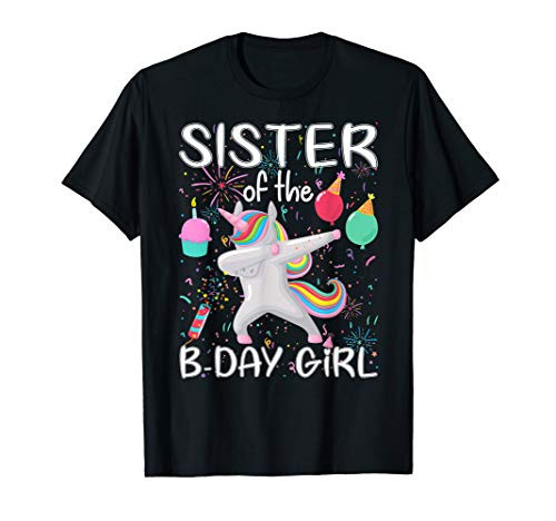 Matching Unicorn Sister Shirt - Sister of the Birthday Girl