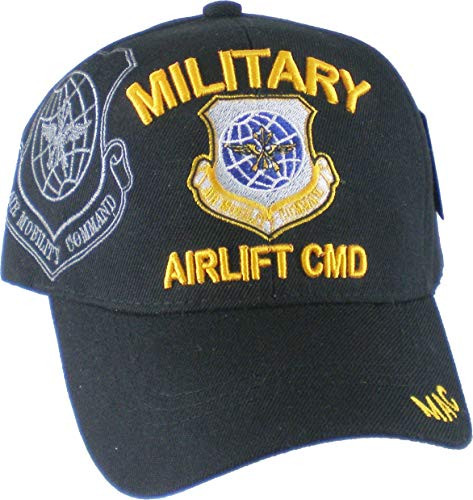 Military Airlift Command Shadow Mens Cap -Black - Adjustable-