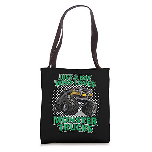 Monster Truck Gift Boys Motocross 4 Wheel Monster Truck Tote Bag
