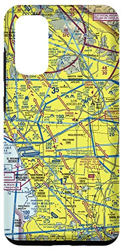 Galaxy S20 Aeronautical chart Los Angeles VFR sectional pilot Case