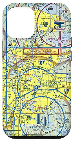 iPhone 12/12 Pro Aeronautical VFR Sectional Chart - Orlando Case
