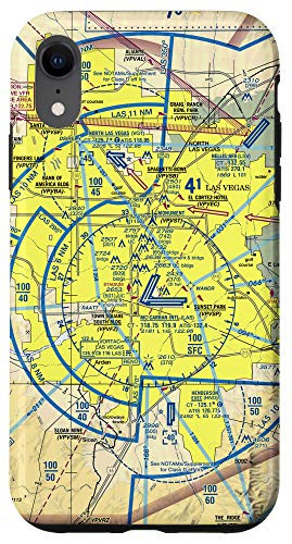 iPhone XR Aeronautical VFR Sectional Chart - Las Vegas Case