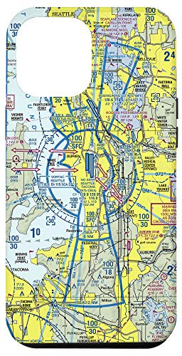 iPhone 12 Pro Max Aviation chart VFR Seattle sectional pilot Case