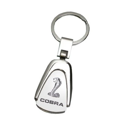 Ford Mustang Cobra Logo Tear Drop Key Chain