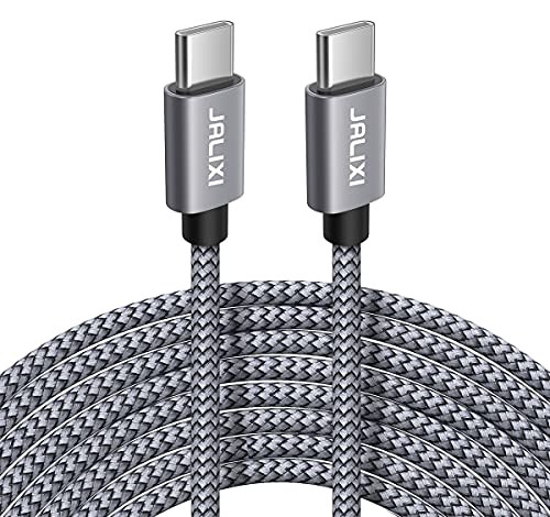USB C to USB C Cable -20ft/6m-- JALIXI Extra Long USB Type C to Type C Cable Fast Charging Cord Compatible with Samsung Galaxy S21 S20- Note 20 10- Pixel- Switch  and  USB-C Device Laptop Phone PD Charger