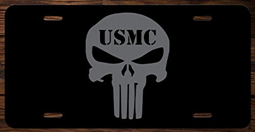 United States Marine Corps Punisher Vanity Front License Plate Tag KCE017