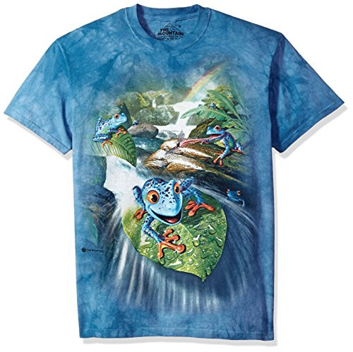 The Mountain Frog Capades Adult T-Shirt- Blue- Large