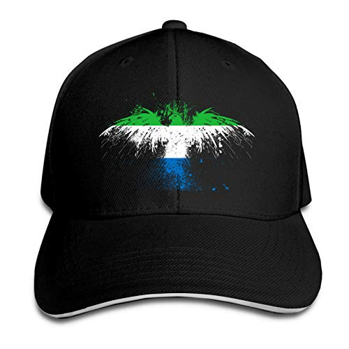 NANDAOFENG Eagle Flag Sierra Leone Baseball Golf Trucker Cap Adjustable Dad Hat Sandwich Hat Unisex NANDAOFENG Eagle Flag Sierra Leone Baseball Golf Trucker Cap Adjustable Dad Hat Sandwich Hat Unisex