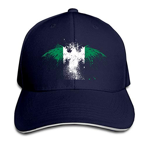 NANDAOFENG Eagle Flag Nigeria Baseball Golf Trucker Cap Adjustable Dad Hat Sandwich Hat Unisex NANDAOFENG Eagle Flag Nigeria Baseball Golf Trucker Cap Adjustable Dad Hat Sandwich Hat Unisex