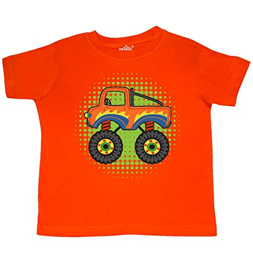 inktastic Monster Truck for Boys Toddler T-Shirt 4T Orange 39bef