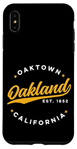 iPhone XS Max Vintage Oakland California Oaktown USA Love Orange White Case