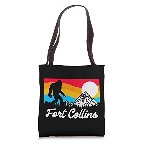 Fort Collins Colorado Vintage Bigfoot Souvenir Design Tote Bag