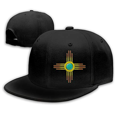 Unisex Zia Sun - Zia Pueblo - New Mexico Classic Trucker Hat Baseball Cap Cotton Adjustable Cap Dad Hat Black