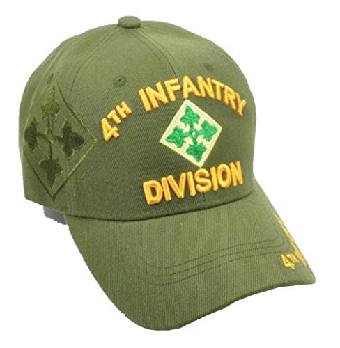 4th Infantry Division Military Cap Green