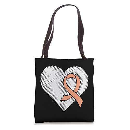 Heart- Uterine Cancer Awareness Item Uterine Cancer Tote Bag Heart- Uterine Cancer Awareness Item Uterine Cancer Tote Bag